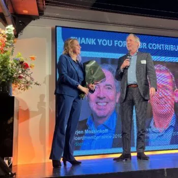 Arjen Mossinkoff en Yvonne Schers Telecom Society