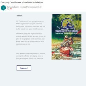 De derde ronde van het NK-phishing een gezellig bedrijfsuitje